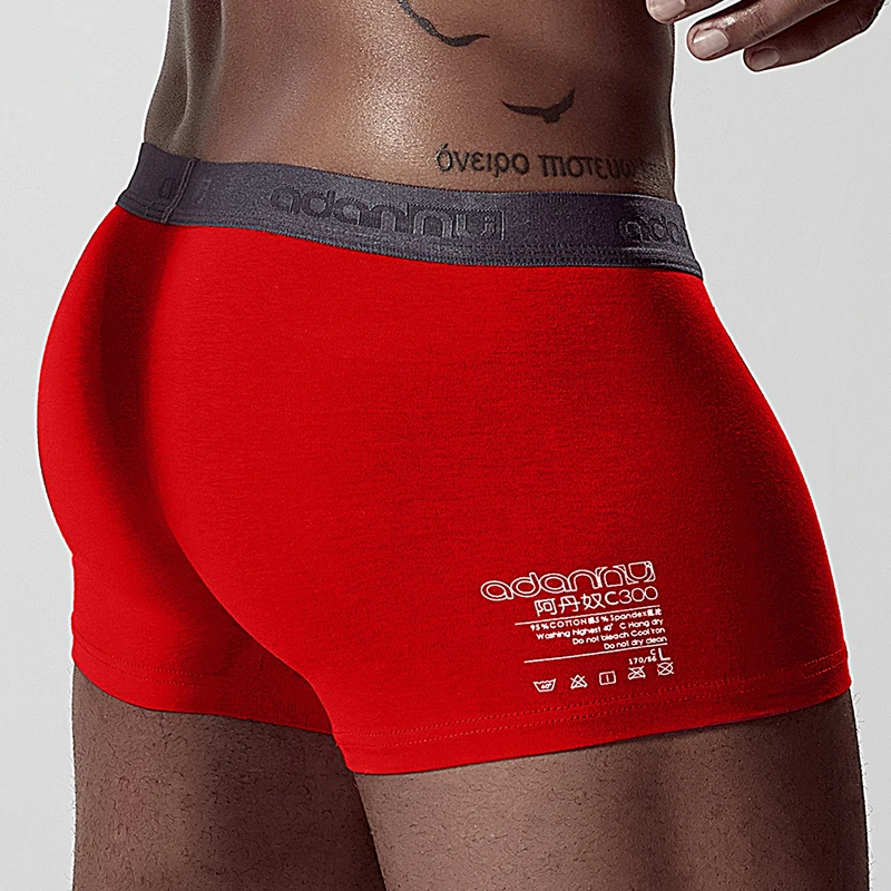 ADANNU Brand Men Underwear Boxer Modal Breathable Comfortable Underpants Male Panties Cueca Tanga Men Boxers Shorts Calzoncillo