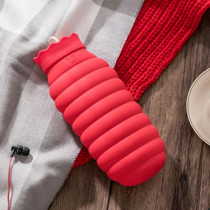 

Xiaomi Jordan&Judy Hot Water Bag 620Ml Microwave Heating Silicone Bottle Winter Heater with Knitted Cover Warmer Hot Water Bottl