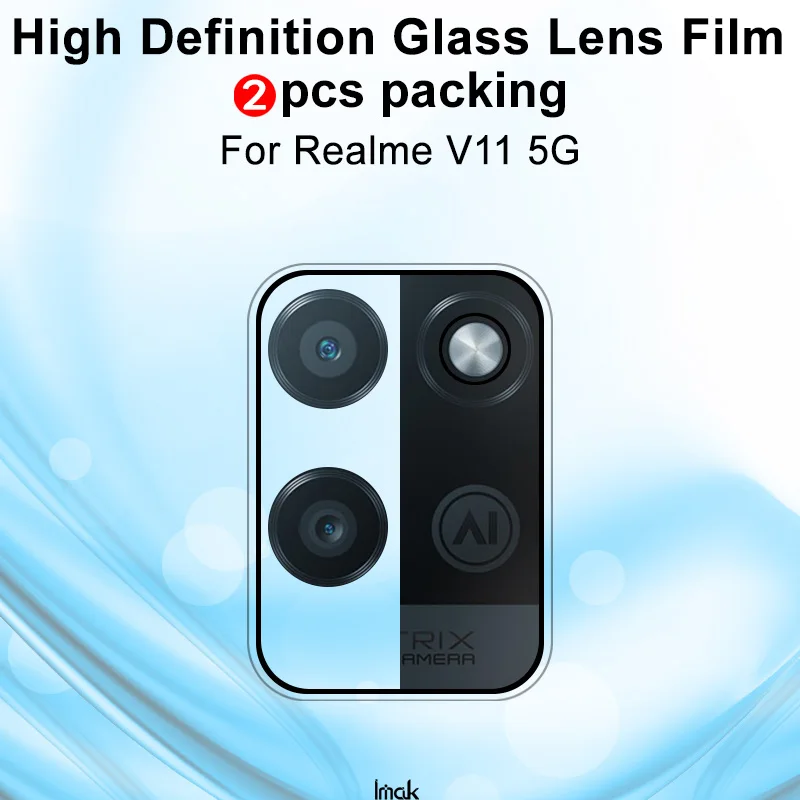 Для Realme V11 5G Камера объектив пленка IMAK с Высокое разрешение прозрачный