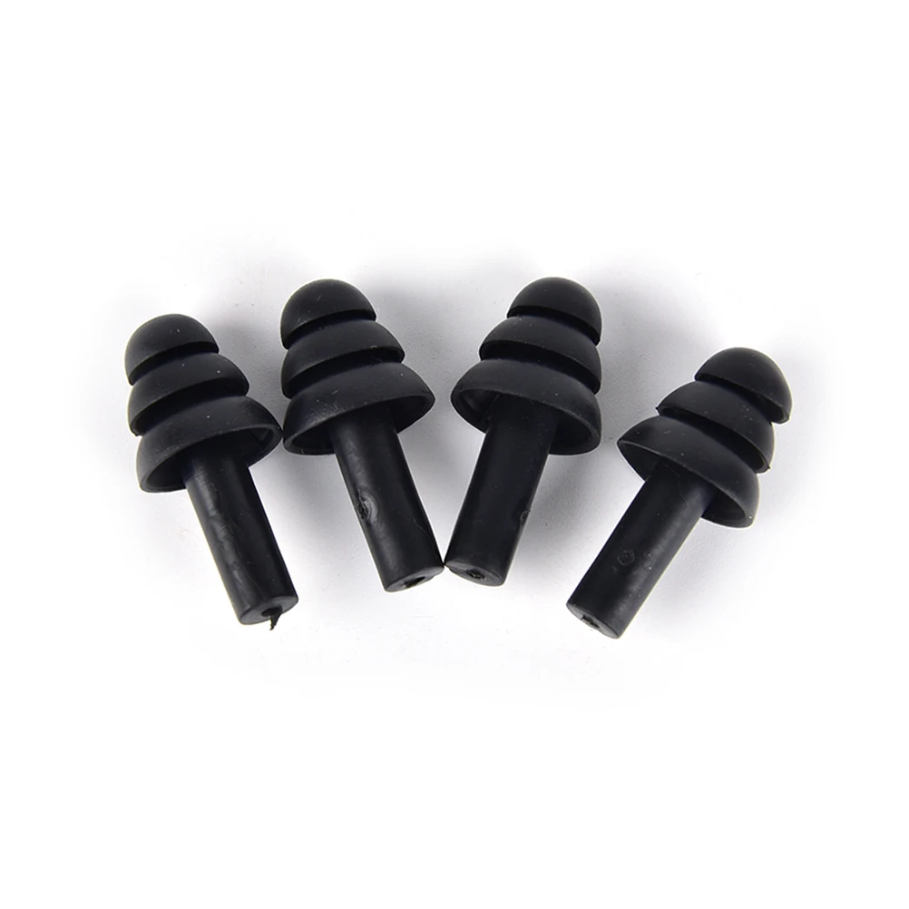 Ear Plugs 2 Pairs Travel Silicone Waterproof Swimming Earplugs Ear Protector Noise Reduction Protective Earmuffs For Sleeping
