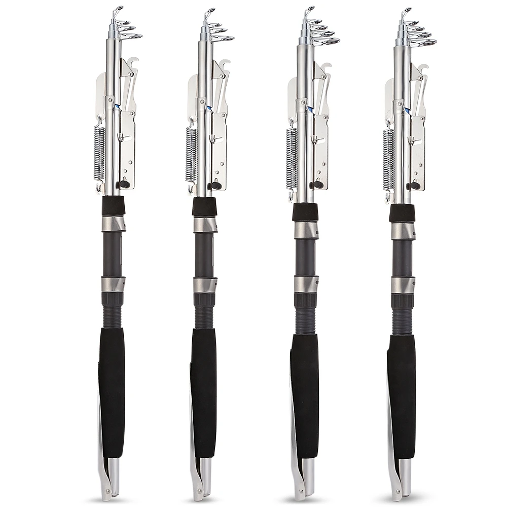 

Stainless Steel Automatic Fishing Rod Fish Pole Device 1.8M 2.1M 2.4M 2.7M Hard Spinning Telescopic Fish Rod for Sea River Lake