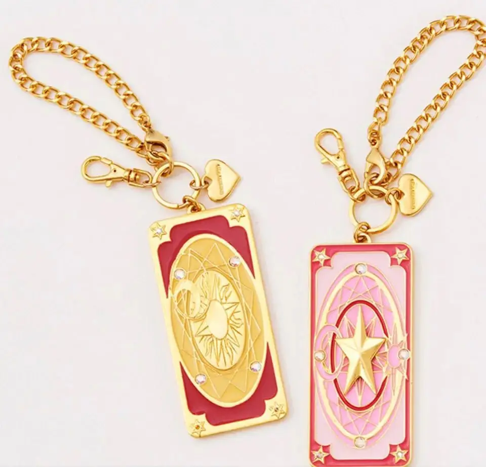 2 стиля с героями мультфильмов Card Captor Sakura Клоу карты сумка брелок для ключей Аниме