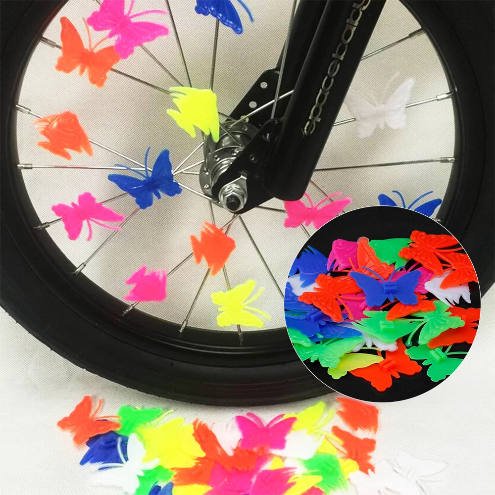 

New Arrival Bicycle Spoke Beads Bicycle Wheel Plastic Multi Colored Spoke Beads Children Kids Clip Decoration Bicycle Parts