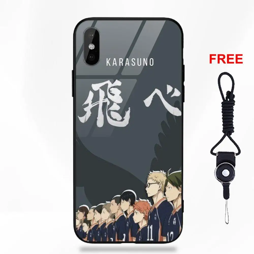Karasuno высокий Юу нишиноя Haikyuu для Galaxy S8 S9 Plus для huawei Honor 7X P20 Lite mate 10 Pro Redmi 5 Note 5A 6 стеклянный чехол - Цвет: as picture