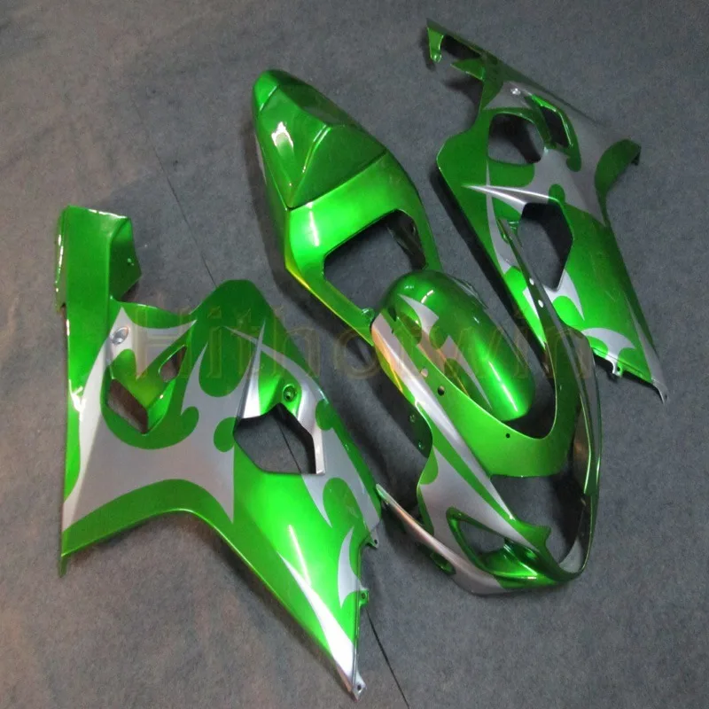 D Пользовательский мотоцикл Артикул для Suzuki GSXR600/750 2004-2005 K4 gsx r600 04 05 год Обтекатели+ винты+ красное пламя - Цвет: D