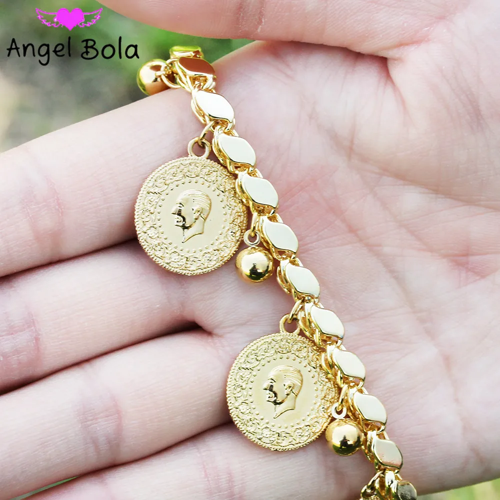 Gold Coin Charm Bracelet – KennethJayLane.com