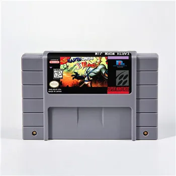US Version Action Game Card Cartridge Earth Worm Jim or Earthworm 2 For 16 bit NTSC Console | Электроника