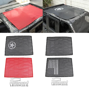 

Sunshade Cover for Jeep Wrangler JL 2018 Up Top Rear Trunk Sunshade Anti UV Sun Protection Mesh Net Protection Car Styling