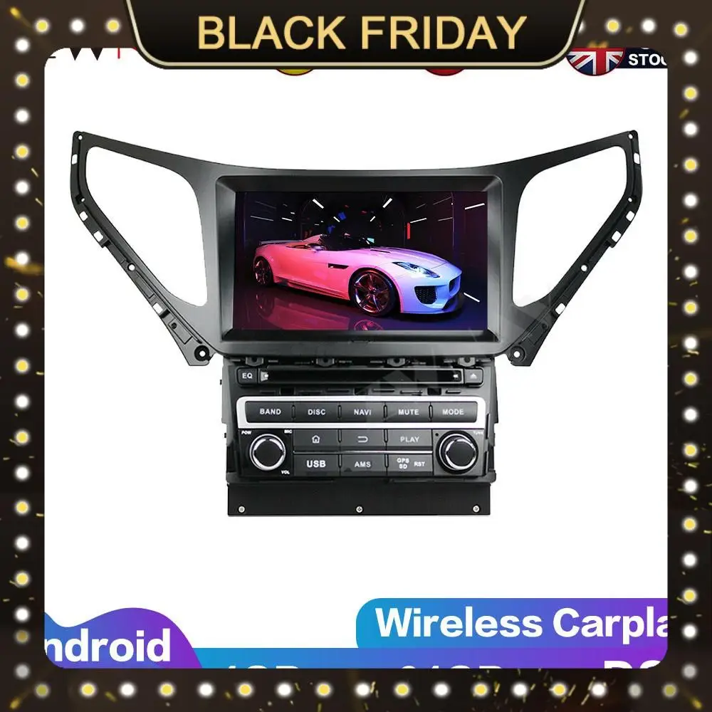 

Android DSP 4+64G For Hyundai AZERA Grandeur i55 2016 + Car GPS Navi DVD Player Radio Multimedia IPS Screen Head Unit Stereo