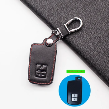 

2020 Fashion men leather car key case key cover For Toyota Auris Camry RAV4 Avalon Yaris Verso 2012-2018 2 buttons Car wallet