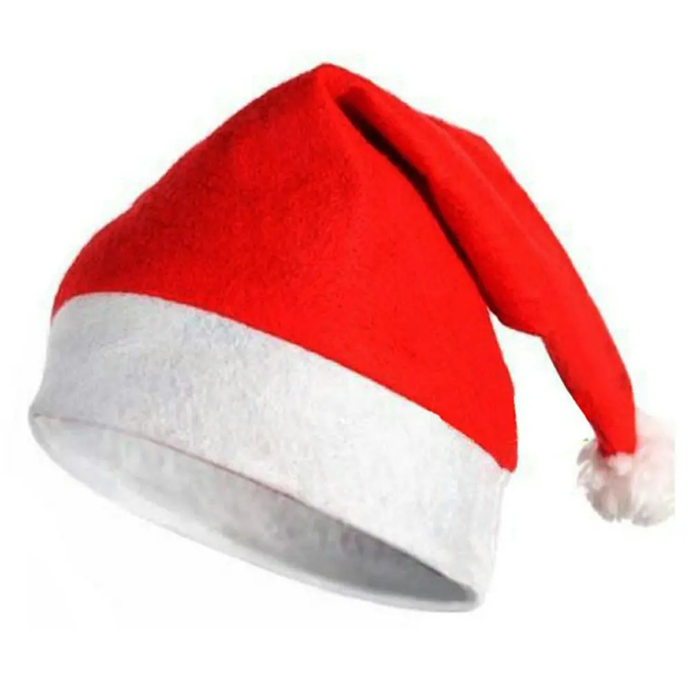 Christmas Hat Adults Kids Christmas New Year Thick Decorations For Home Xmas Santa Claus Gifts Decor Xmas New Year Winter Caps