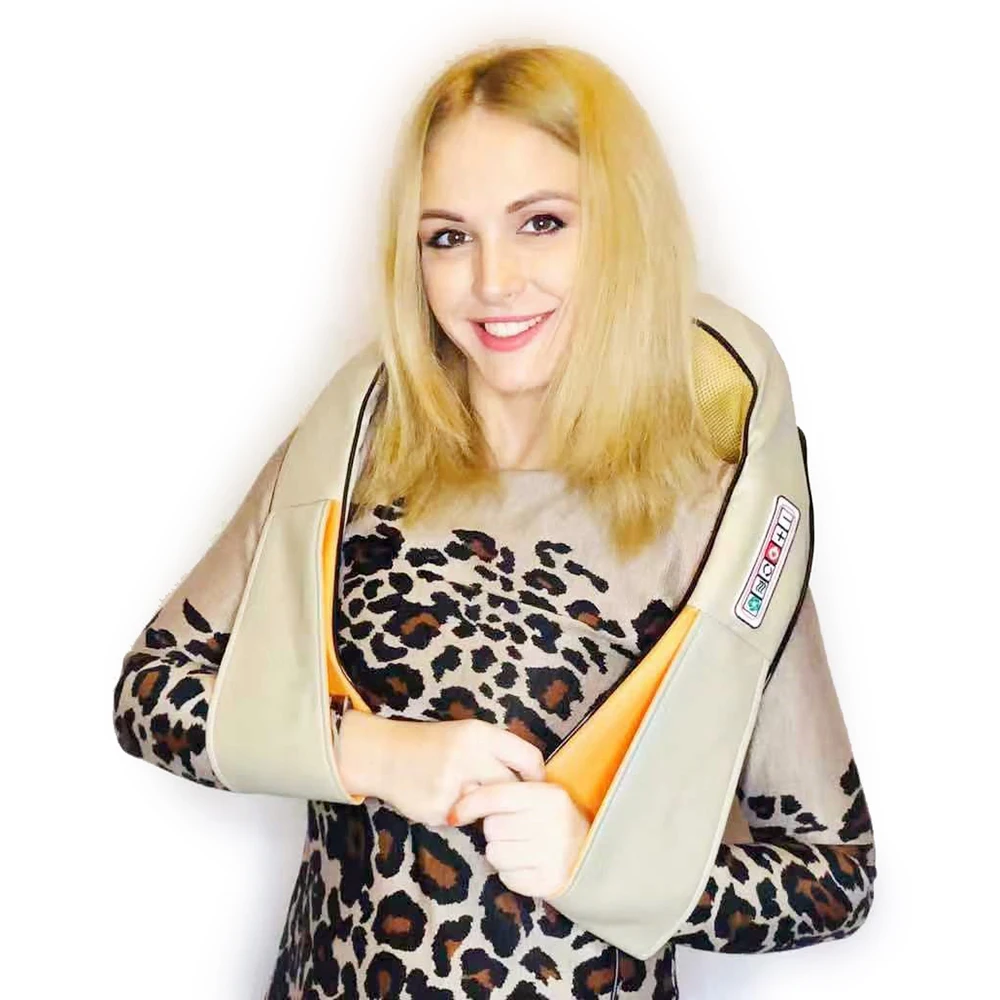 Инфракрасный массажер для шеи и спины 3D с подогревом автомобиля/дома|massage