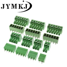 10SETS KF2EDG/15EDG 3.81 Pluggable Terminal Block Connector RC2ERCK 3.81mm Pitch Plug + Pin Header Socket 2/3/4/5/6/7/8/9/10 pin