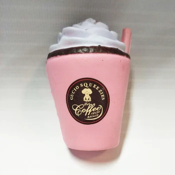 

Gifts Simulation Slow Rising Classic Squishy Funny Aid Straw Soft Squeeze Toy PU Ice Cream Stress Reliever Coffee Cup