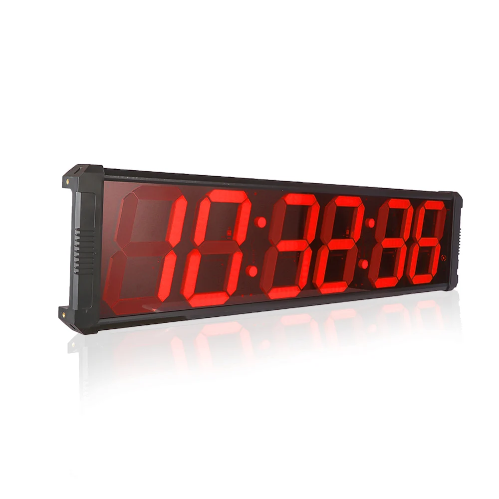 Large Indoor Digital Race Timing Clock LED Wall Clock With Stopwatch