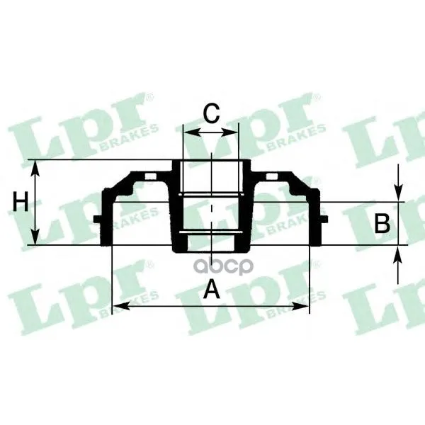Барабан Тормозной Renault Logan/Clio/Megane(D=203mm) Lpr 7d0665 Lpr арт. 7D0665