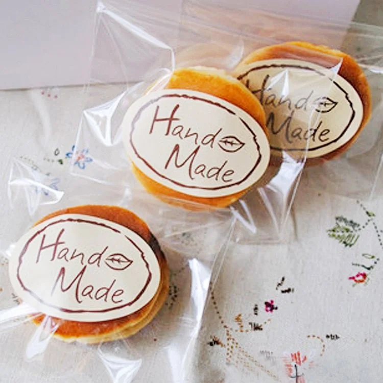 

100pcs/lot natural Leaf pattern Seal Sticker Handmade Gift Stickers Scrapbooking cookies Baking Package Decoration Stickers