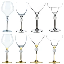 Oh Trend New Design Custom Creative Wine Glass Wedding Glasses For The Bride And Groom Party Table Center Decoration Goblet