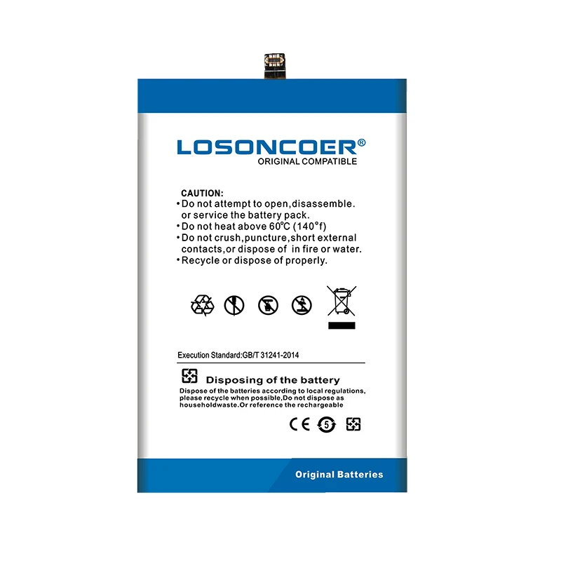 0 цикл LOSONCOER 4900 мАч HB3872A5ECW батарея для huawei Honor Note 8 Note8 EDI-DL00 EDI-AL10 Бесплатные инструменты