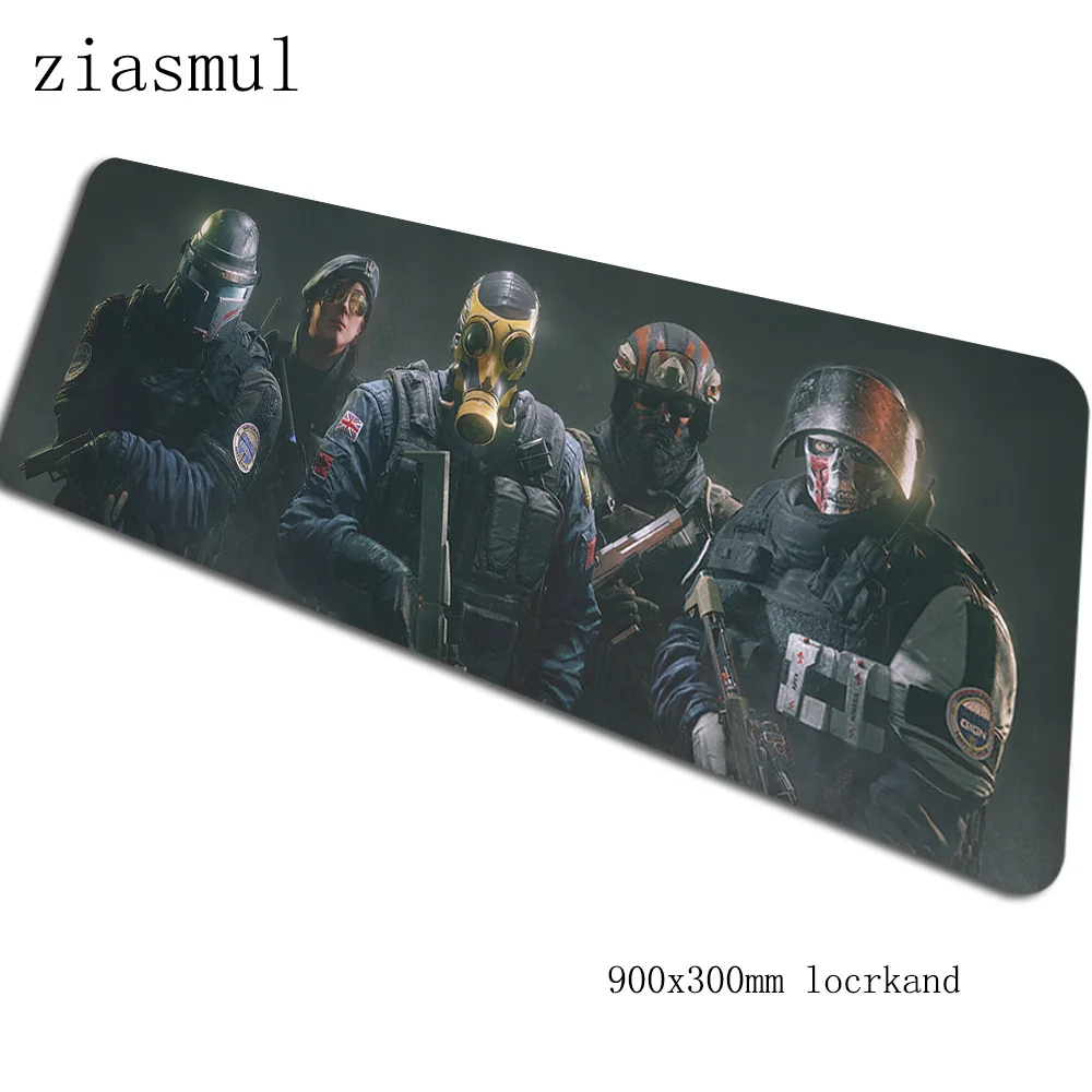 Rainbow six siege коврик для мыши 90x30 см компьютерный коврик для мыши подставка для запястья padmouse pc Коврик Для Мыши Эргономичный гаджет офисные настольные коврики - Цвет: Size 900x300x2mm