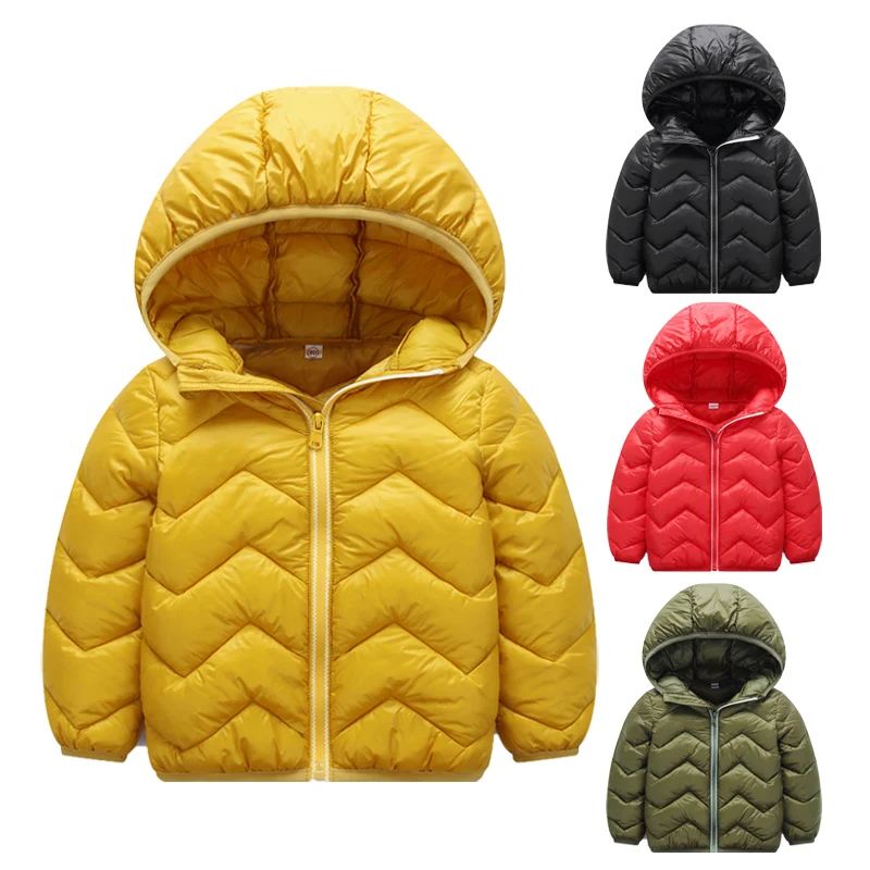 New Boys Girls Jacket Parkas Winter Jacket For Girls Boys Coat Kids Warm Hooded Outerwear Children Clothes