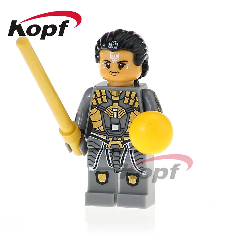 Super Heroes Single Sale Okoye Figures Erik Killmonger Black Panther Corvus Glaive Building Blocks Children Gift Toys XH 805 - Цвет: 809 Without Box
