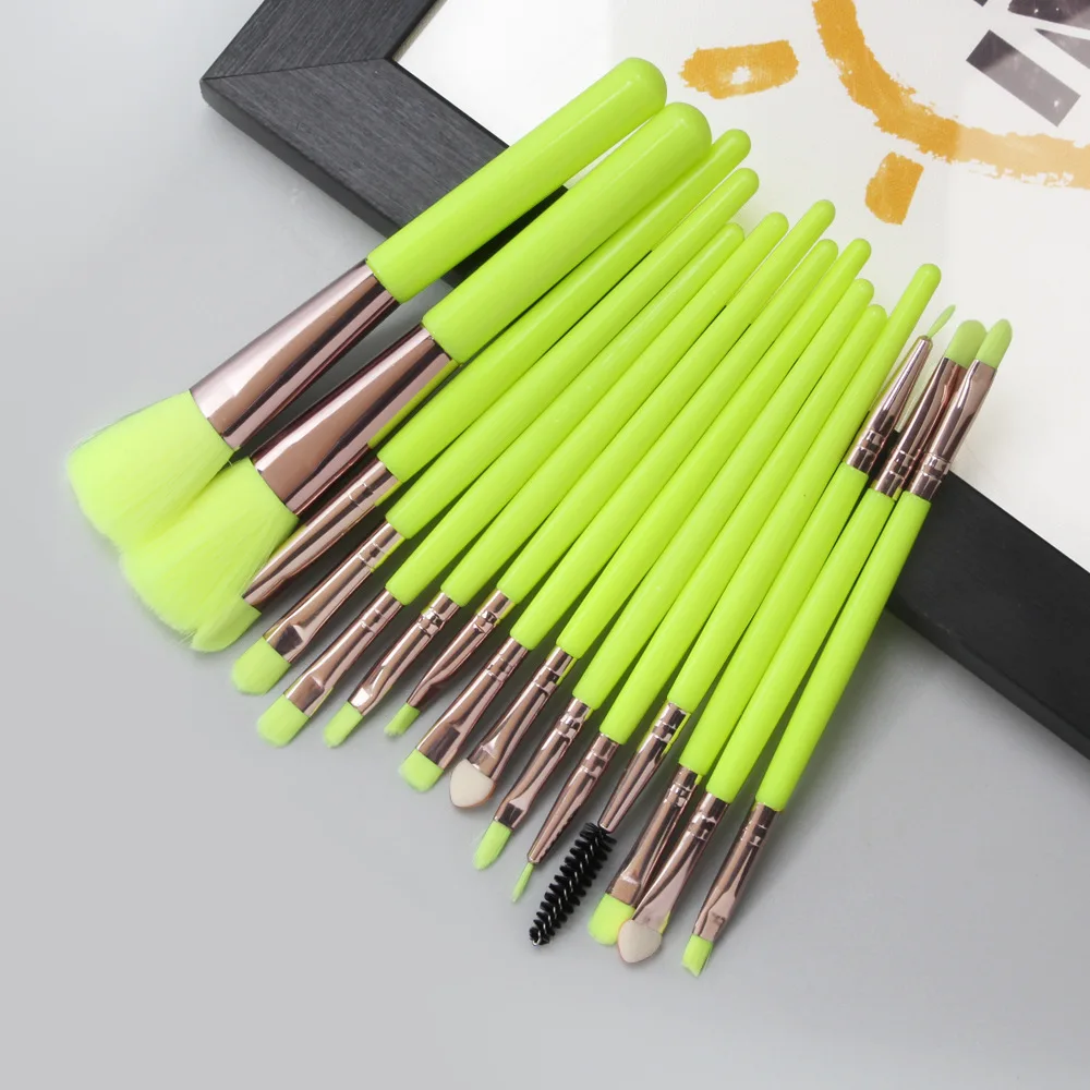 

15pcs/Set Makeup Brushes Set professional Foundation powder Eye shadow Eyelash Eyeliner Lip Make up Brush Cosmetics Beauty Tools
