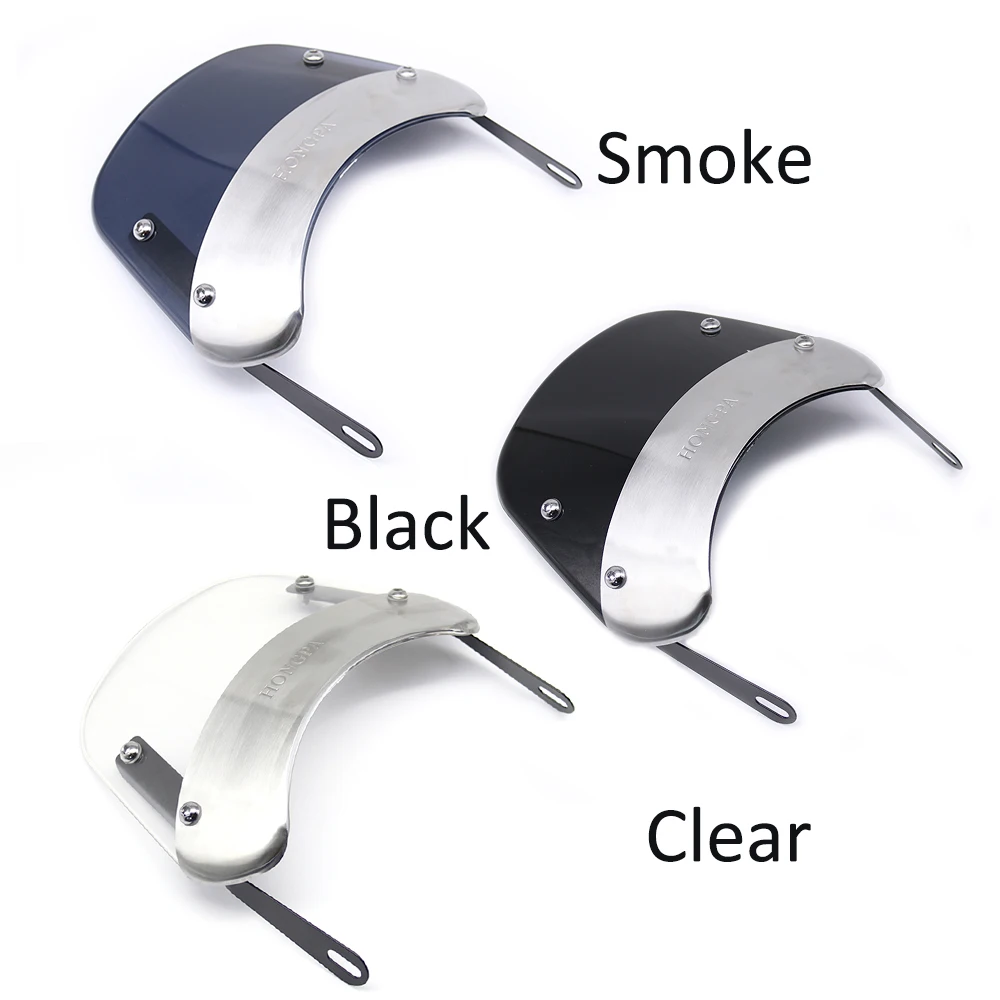 

5-7 inch Windshield Motorcycle Retro Cafe Racer Headlight Windscreen Wind Deflector For Yamah XJ 400 XJ 600S Diversion XJR 1200