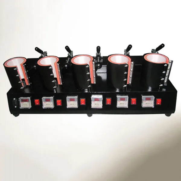 

5 in 1 Heat Press Transfer Sublimation Machine φ75mm LCD Display for Mugs Cups