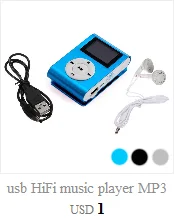 Usb HiFi музыкальный плеер MP3 walkman воспроизводительный клип mp3-плеер Поддержка SD TF карта 32 Гб спортивный музыкальный медиа встроенный динамик