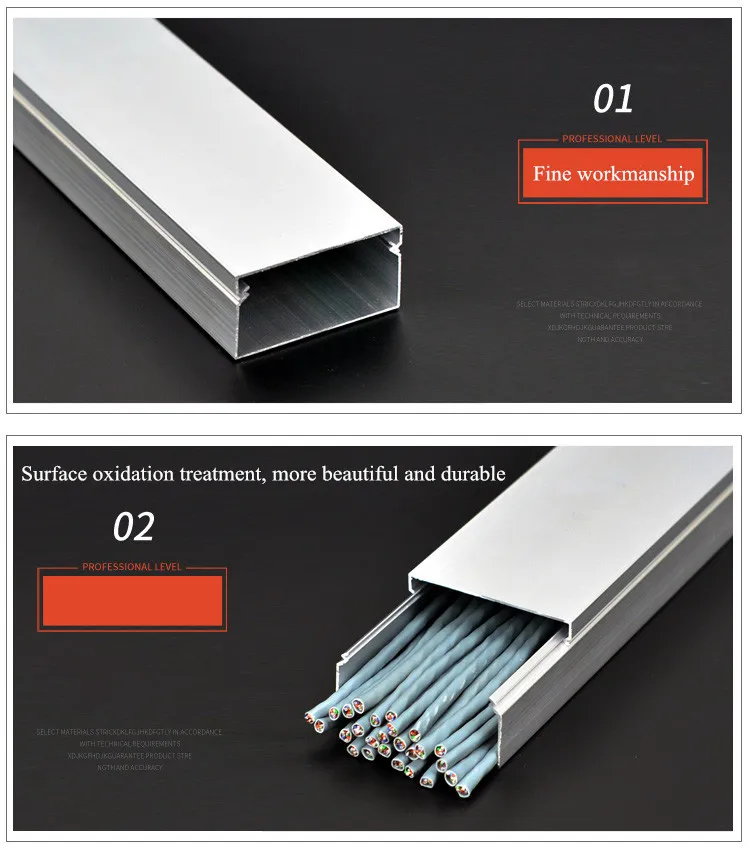 aluminio do raceway da parede quadro engrossado 03