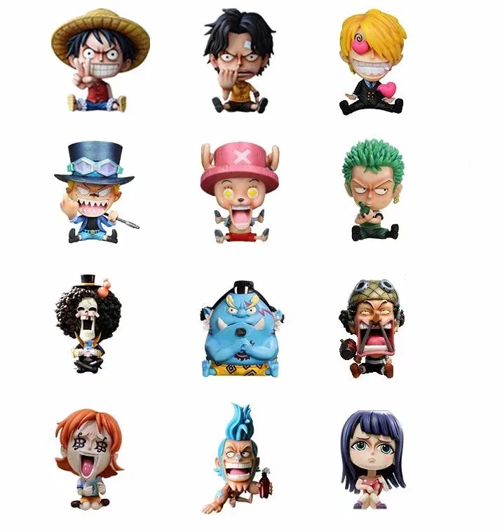 

Anime One Piece Straw Hat Luffy Crocodile Shanks Devil Fruit Users Action Figure PVC Model Doll Toys gifts