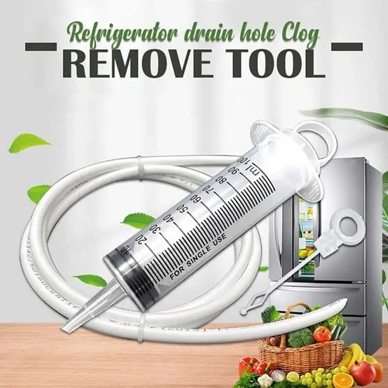 

1.5m Refrigerator Drain Hole Cleaning Brush Fridge Hole Dredge Brush Clog Remover Universal Pipe Cleaning Scrubber Cleaner