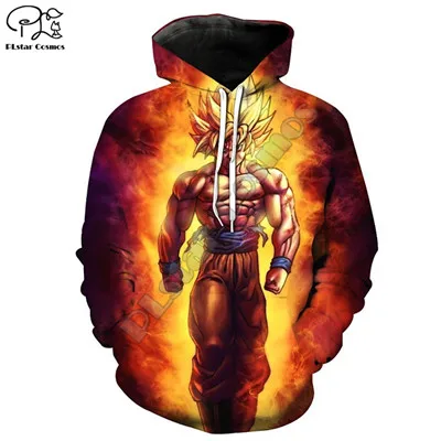 style 5 PLstar Cosmos супер Dragon Ball-Z Веселая 3D-печать Толстовка/куртка/рубашки мужские женские хип-хоп swag fit athletic style-3 - Цвет: style 5