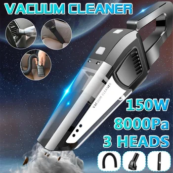 

150W Suction Portable Vacuum Cleaner For Car Low Noise Handheld Car Vacuum For Car Home Computer Cleaning Dry Dual Use