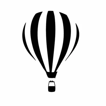 

Personality UncomPlicated Hot Air Balloon Vertical Fringes Cool Car Sticker Motorcycle Decal Window Waterproof PVC 15cm X 10cm