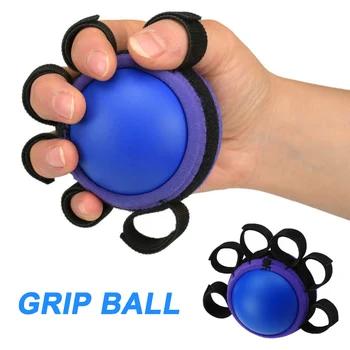 

1pcs Five Fingers Hand Grip Ball Muscle Power Training Exercise Fitness Equipment Finger Strength Trainer Ball