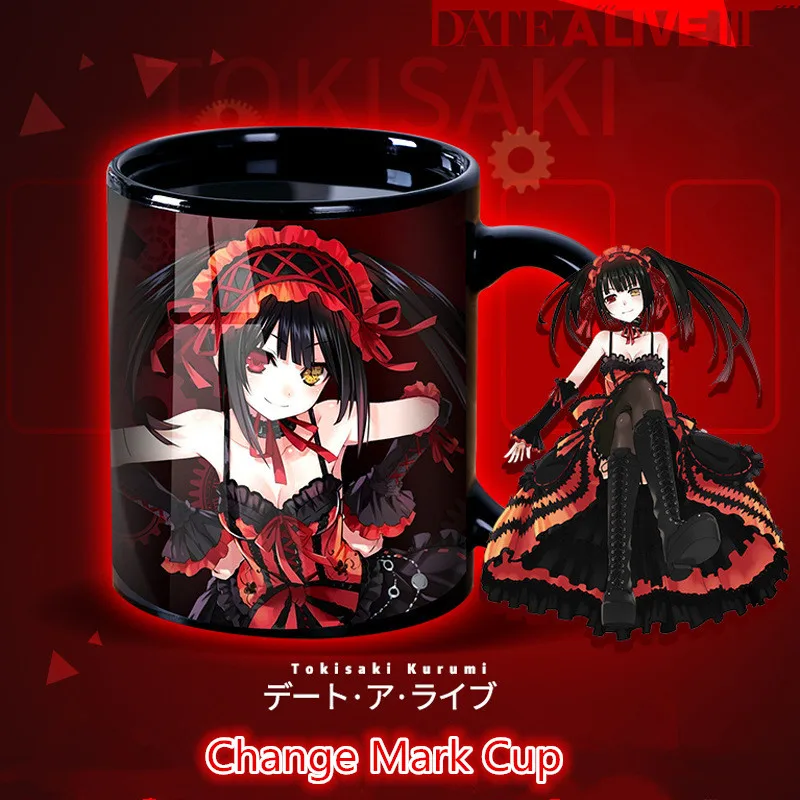 В наличии кружка для косплея из аниме JK DATE A LIVE Tokisaki Kurumi кошмарный цвет меняющая