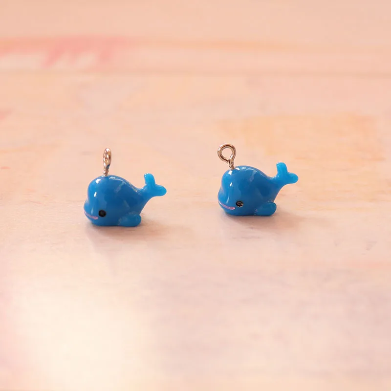 5 шт. смоляные синие Подвески «Кит» ювелирное ожерелье подвеска Подвески на брелки для ключей для сережек DIY украшения браслета ювелирные изделия аксессуар