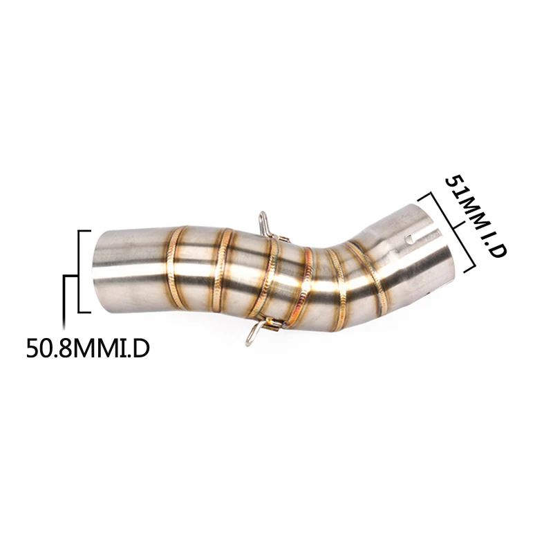 Для Кавасаки Z900 выхлопная труба для мотоцикла Mid Link Pipe slip on 51 мм Escape No DB Killer Ninja 900 выхлопные наконечники