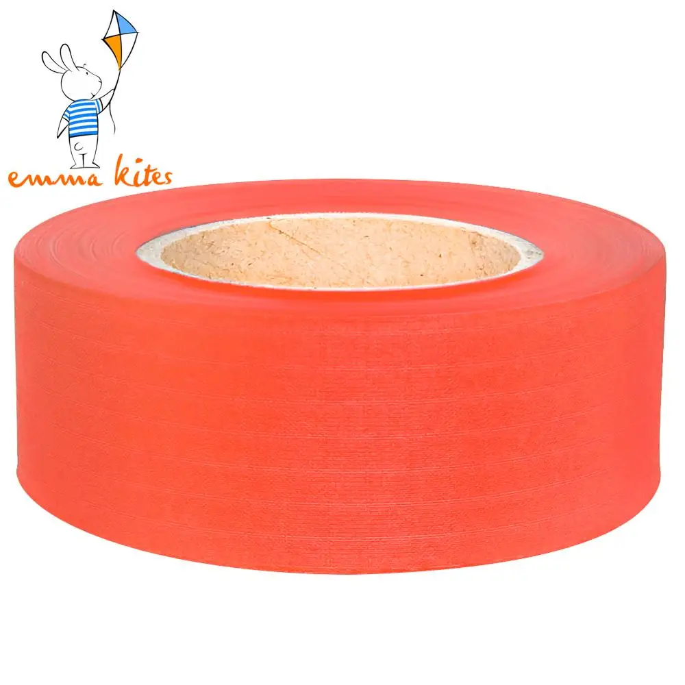 emma kites 2inch Ripstop Nylon Tape Non Adhesive 40D Great Material for Sewing Making Edge Binding DIY Cloth Projects 2 x 10 Yards Fluorescent Orange