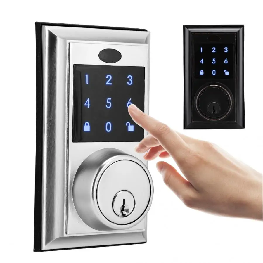Intelligent Smart Door Lock Electronic Password Keypad Lock Mechanical Anti-Theft Home Security lock cerradura puerta