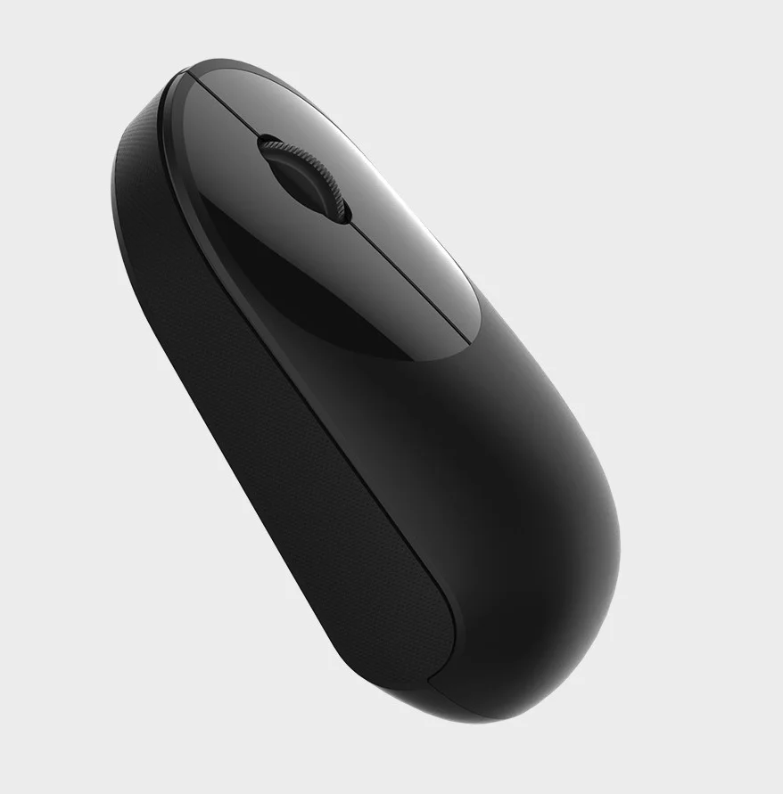 Оригинальная беспроводная мышь XiaoMi 2,4G 1200 точек/дюйм удобная портативная мышь - Цвет: Черный