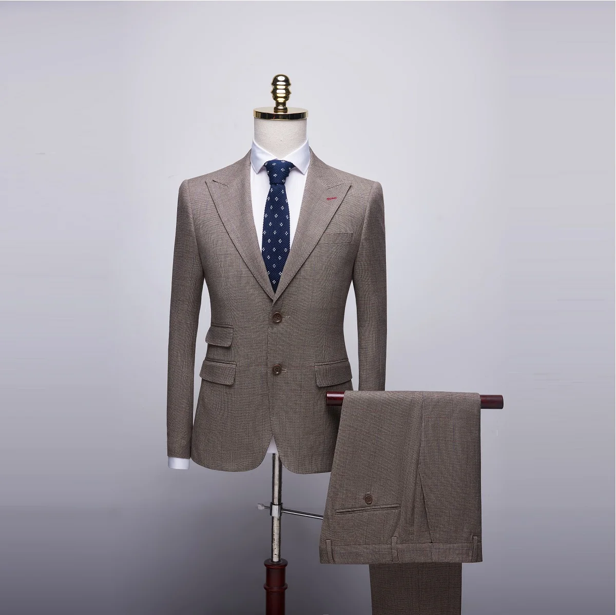 TIAN QIONG, красный деловой мужской костюм на одной пуговице, обычные смокинги, костюмы из 2 предметов, Мужские костюмы(пиджак+ брюки), S-2XL - Цвет: 836