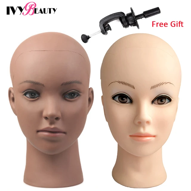 No Make Up Mannequin Head for Makeup Practice Training Head for Wig Stand  Women Massage Soft Head - AliExpress