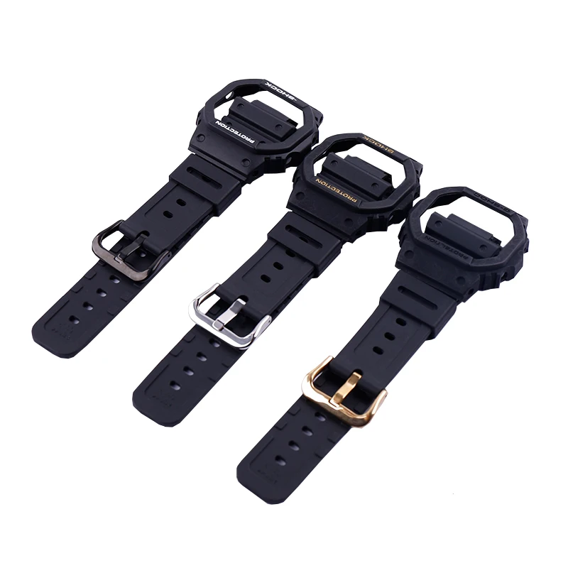 Aksesoris Jam Tangan Cocok untuk G SHOCK Casio DW5600 5000 5030 5025 Casing  Resin Persegi Kecil Gelang Jam Modifikasi Karet|Watchbands| - AliExpress
