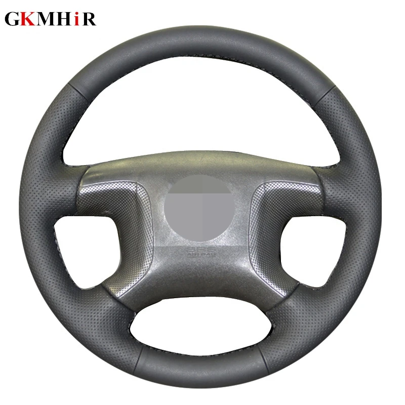 Чехол из натуральной кожи для рулевого колеса Mitsubishi Pajero 2004 2005 2006 2007 2008 2009 2010 |