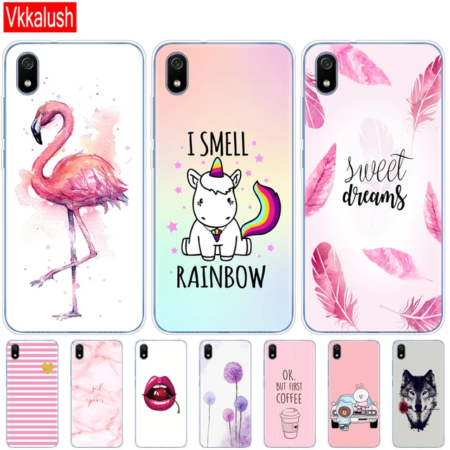 US $1.09 Silicon Case For Xiaomi Redmi 7a Cases Full Protection Soft Tpu Back Cover For Redmi 7 A Bumper Pho