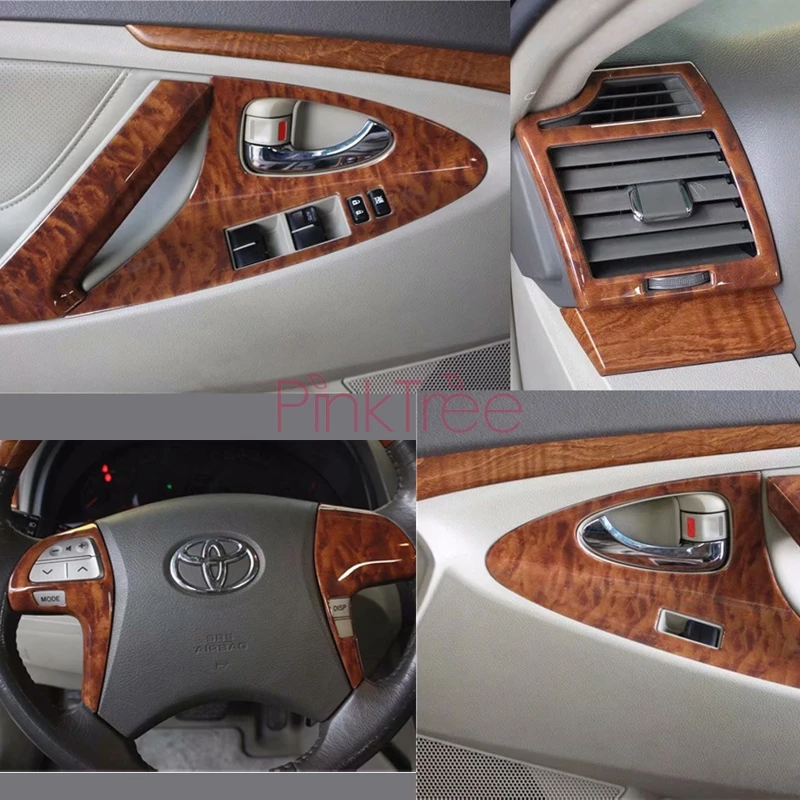 Для Toyota Camry 2006 2007 2008 2009 2010 2011 внутренняя деревянная дверная рама украшения литье