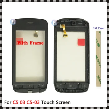 

High Quality 3.0" For Nokia C5 03 C5-03 Touch Screen Digitizer Sensor Outer Glass Lens Panel Black